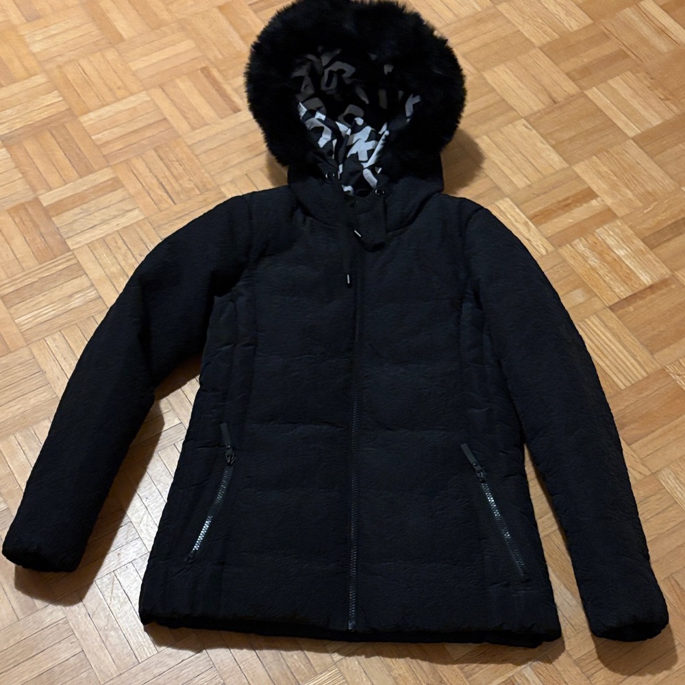 Desiqual Women's Black Hooded Jacket